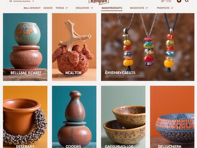 Tienda online de productos artesanales coloridos